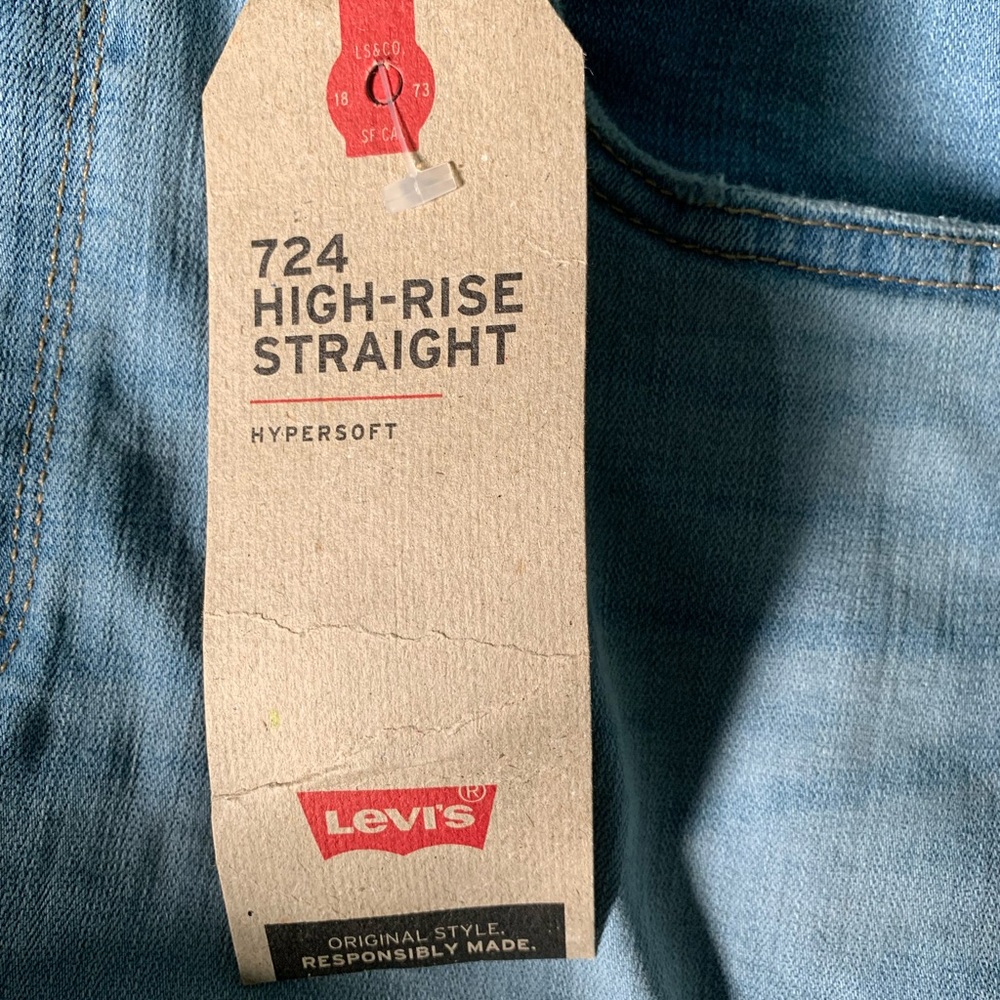 Levi’s jeans 724 High Rise Straight Light Blue